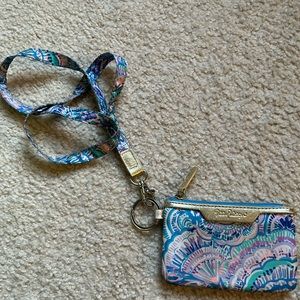 Lily Pulitzer Lanyard and Wallet